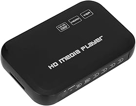 VBESTLIFE 1080P Video-Player HDMI VGA, Media Player Multimedia-Player mit USB-Schlüsselhalter, 2,5-T-Festplatte, SD-Kartenunterstützung MKV, MOV, AVI, M2TS, TP, TRP, IFO,
