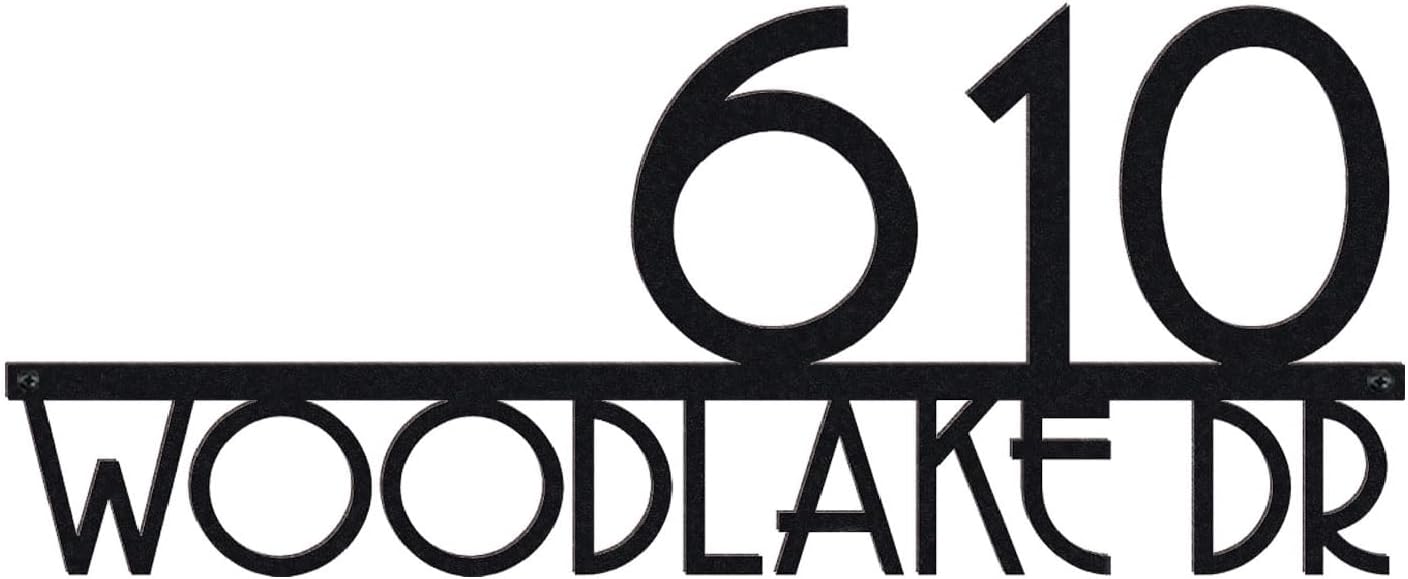 Address Signs for Houses - Personalized House Numbers for Outside - Address Numbers for House - American-Made Metal Steel House Numbers