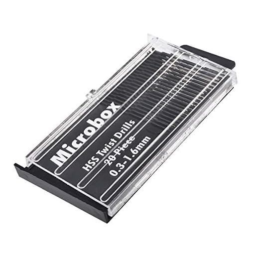 KATUR - Juego de 20 brocas de acero HSS de alta velocidad para taladro de mano (0,3 mm a 1,6 mm)