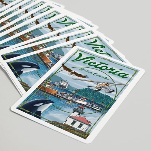 Baraja de 52 cartas tamaño póker Victoria British Columbia miniatura 5