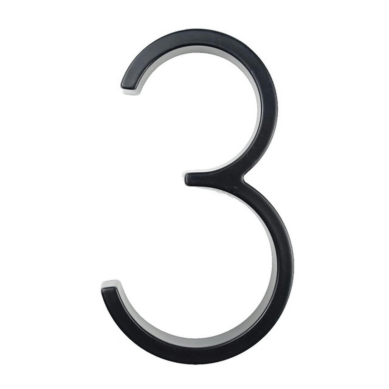 Voiv 3 Floating Exterior House Number Doorplate Letters Metal Address Sign Plate Outdoor Door Plaque Number Sign