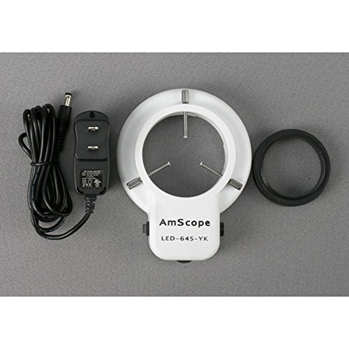 Image of AmScope 3.5X-90X Inspection Dissecting Zoom Power Stereo Microscope with 64-LED Light