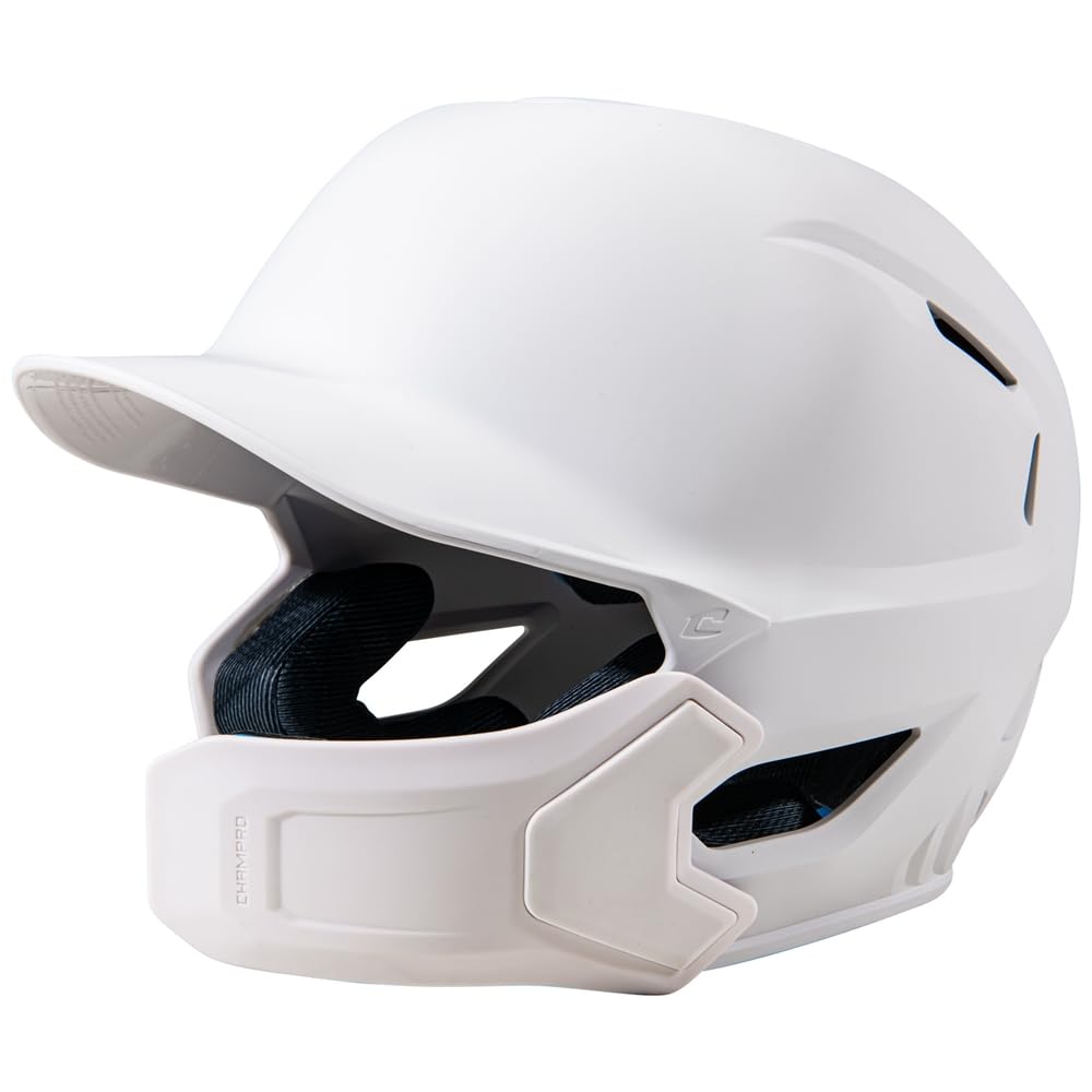Champro HXE - Casco da baseball opaco con guardia Jaw Guard