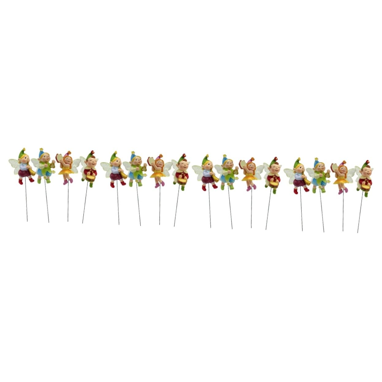TOYANDONA 4 Sätze Teiliges Figuren Harz Für Bonsai Und Garten Dekoration Wetterfeste Gartenstecker Für Blumentöpfe Für Feengärten Und Feierlichkeiten 4 Stück * 4