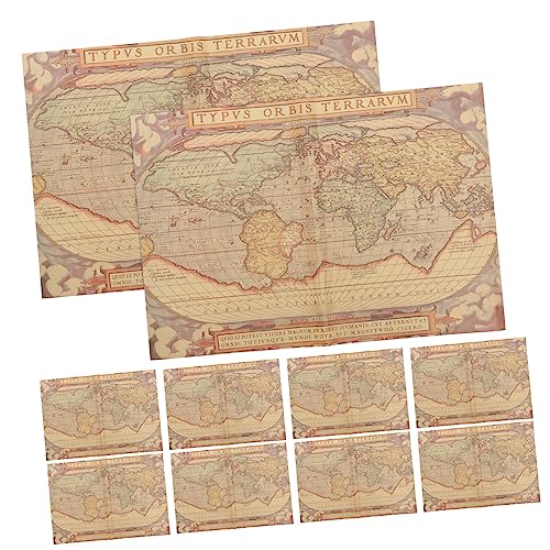 DOITOOL 10 Stück Retro Karten Packpapier