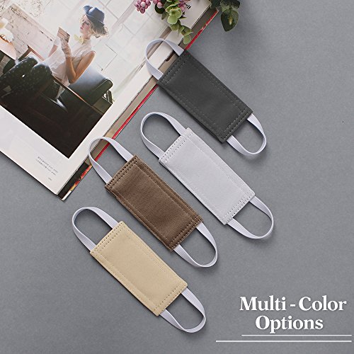 Image of PONY DANCE Baby Door Latch Cover Closer - Nursery Door Silencer with Strong Elastic Straps, Thick Solid Cushion for Noise Reduction, Prevents Slamming, 3 Pieces, 4W x 2L Inches, Grey