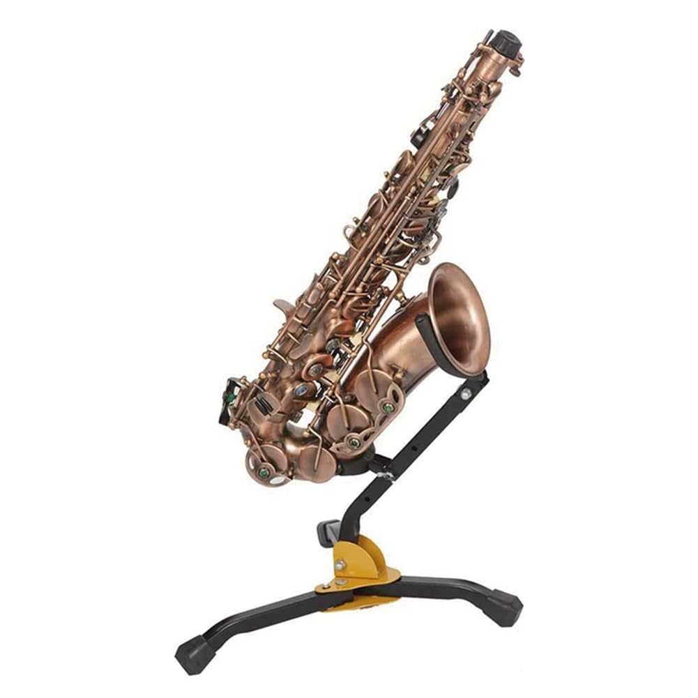 Fowecry Saxophone Stand Portable Folding Saxophone Stand Adjustable Triangle Base Musical Instrument Accessories - Image 2