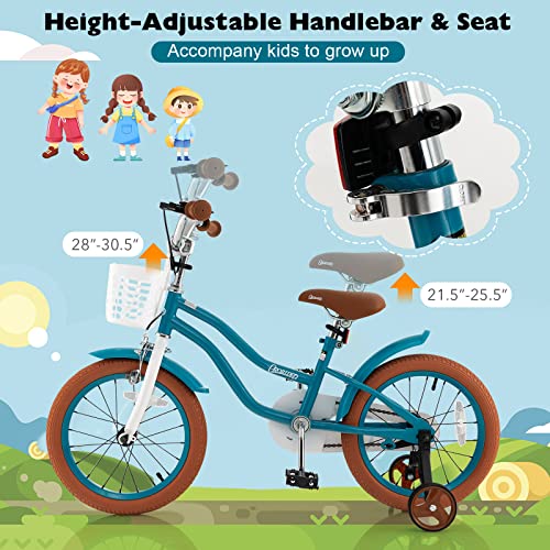 Image of BABY JOY Kids Bike, 12 14 16 18 20 Inch Boys Girls Bike w /Removable Basket