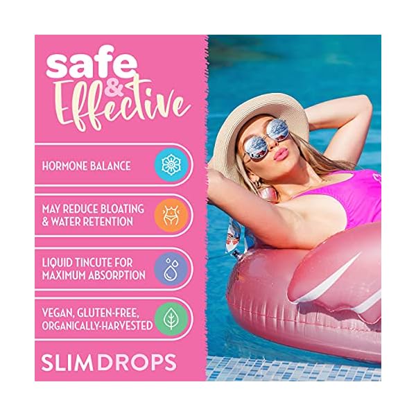 Slim-Drops-All-Natural-Diet-Supplement-Increase-Energy-Focus-Reduce-Bloating-Appetite-Cravings-Raspberry-Ketone-and-African-Mango-Complex-for-Women-20-Day Slim Drops - All Natural Diet Supplement - Increase Energy & Focus - Reduce Bloating, Appetite & Cravings - Raspberry Ketone and African Mango Complex for Women (20 Day)