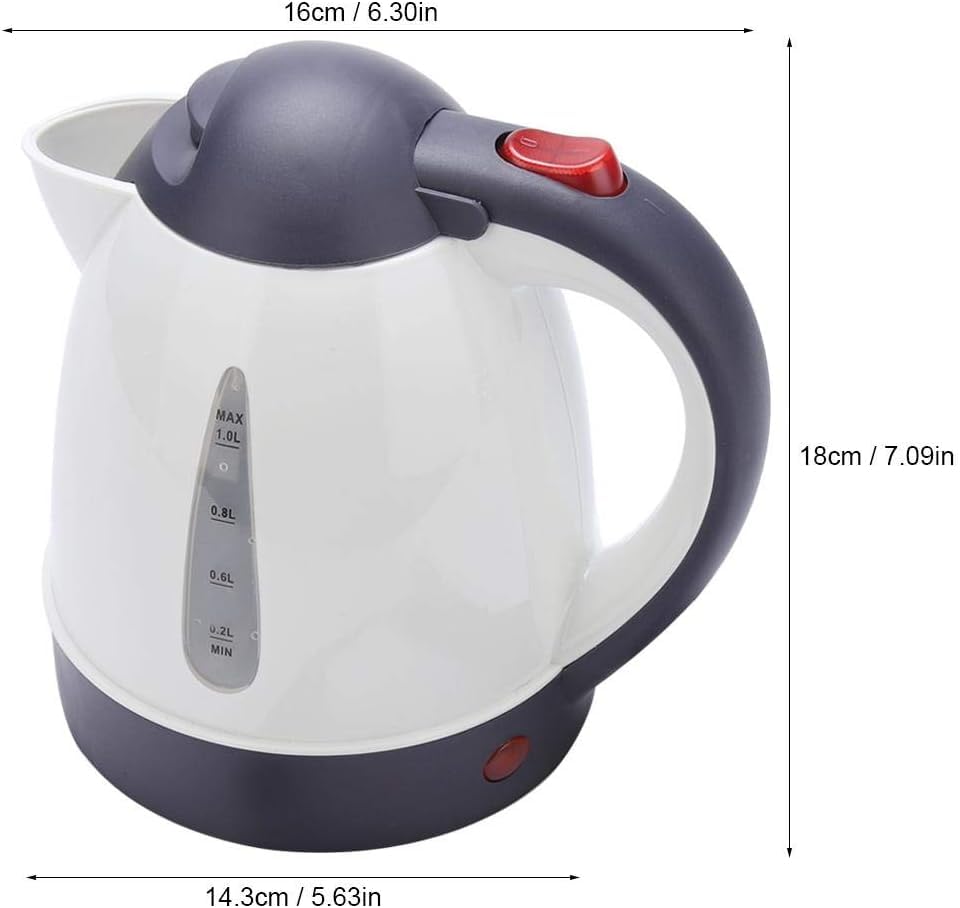 Portable Electric Travel Kettle, 12V Car Water Heater, 1000ml Capacity, car kettle,12v water heater