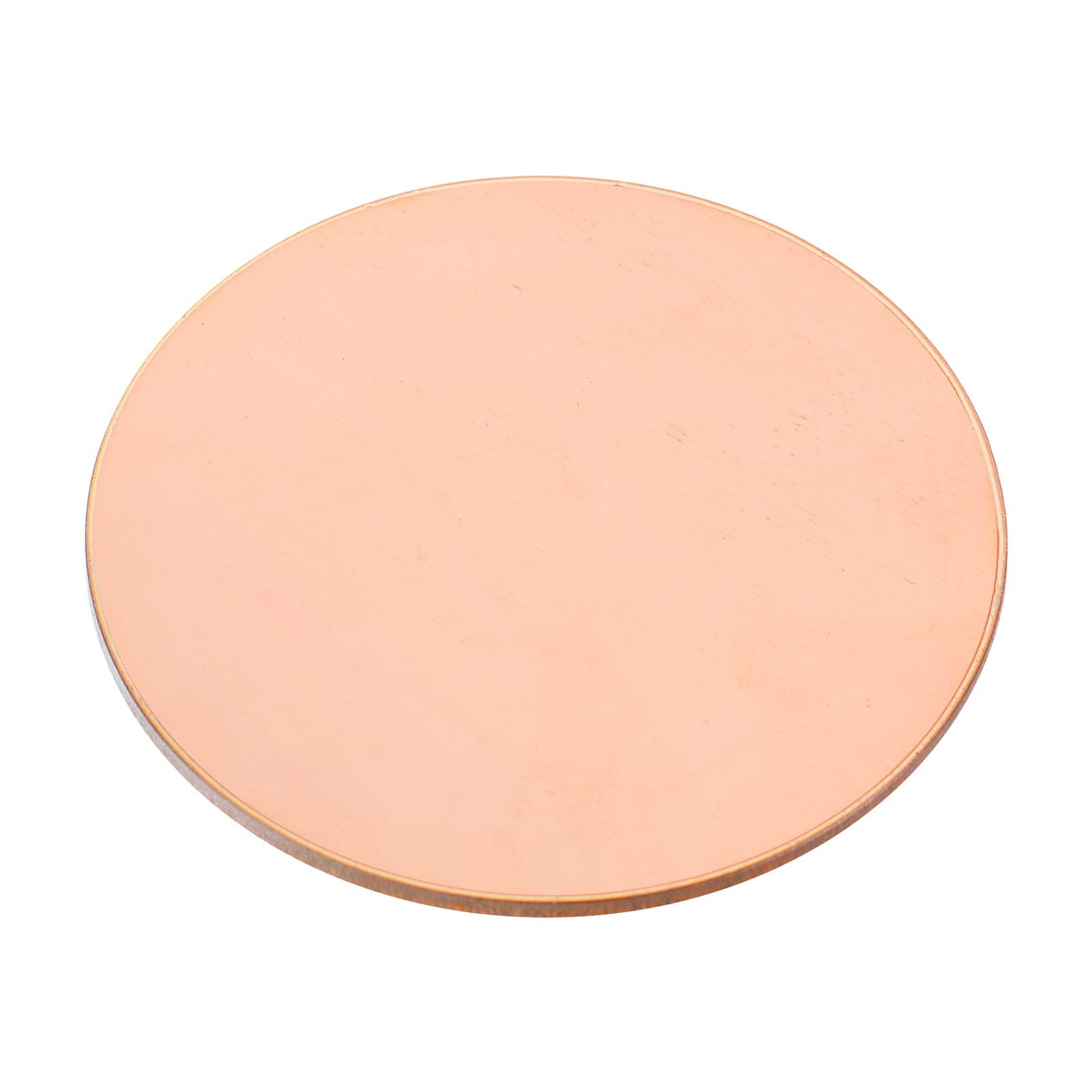 sourcing map Pure Copper Sheet, 1pcs 2 3/8" x 0.08" 12 Gauge T2 Copper Metal Round Plate for Crafts, Electrical Repairs