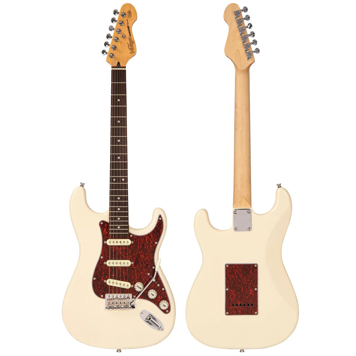 VINTAGE V60 Serie Posavasos Guitarra Eléctrica - Blanco VINTAGE
