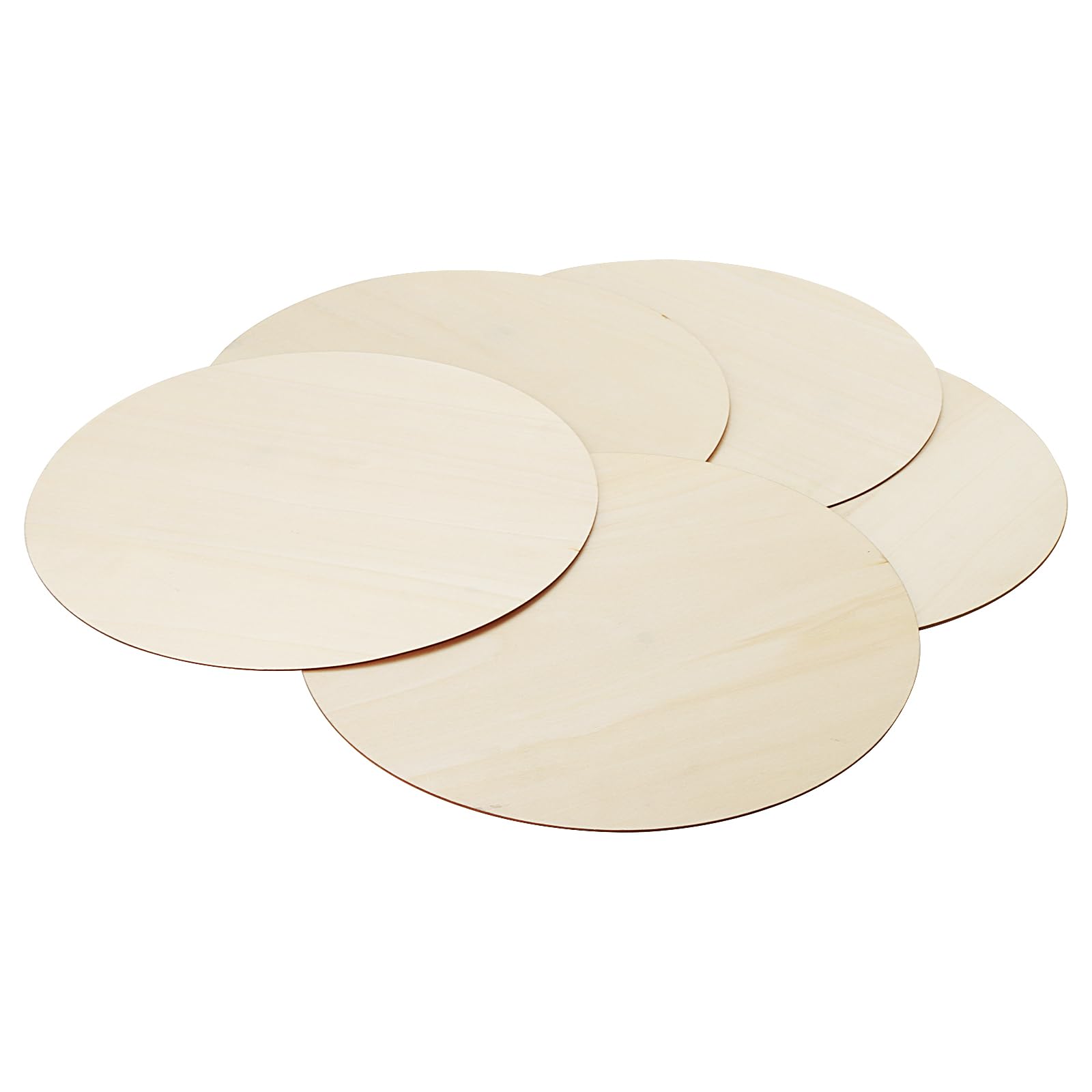 Belle Vous 100 Stuks Houten Onafgewerkte Ronde Cirkels - 10 cm met 2 mm Dikte - Gewone Natuurlijke Blanco Houten Gescheden Schijven Voor Knutselwerken, Onderzetters, Huisdecoraties en Ornamenten