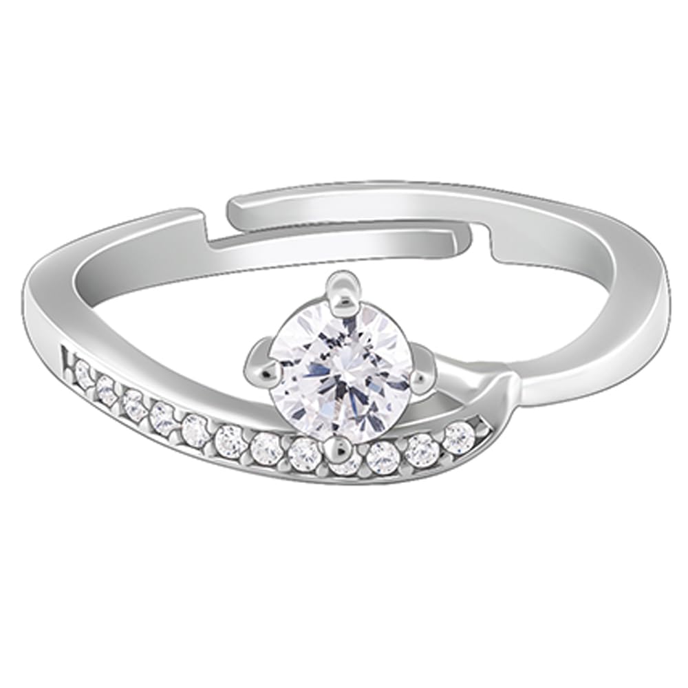 GIVA 925 Silver Anushka Sharma Zircon Embrace Ring,Adjustable|Rakhi Rakshabandhan Gift For Sister Bhabhi,Gifts For Women&Girls|Certificate Of Authenticity&925 Stamp,6 Month Warranty (B09LM9YR3T) Amazon Price History, Amazon Price Tracker
