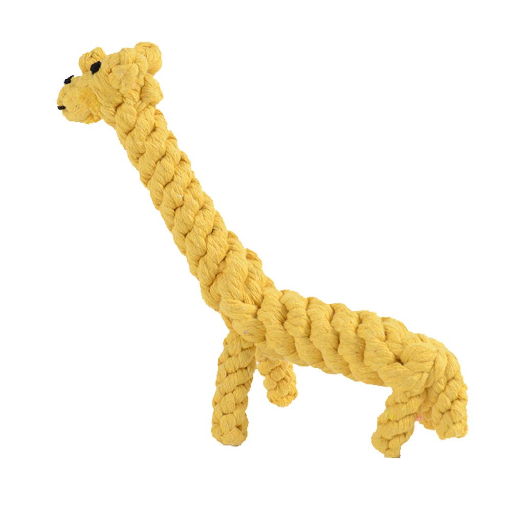 YZBear Perros Juguete algodón Cuerda Juguete Chew Limpieza Dental para Pequeñas hundewelpen Jirafa