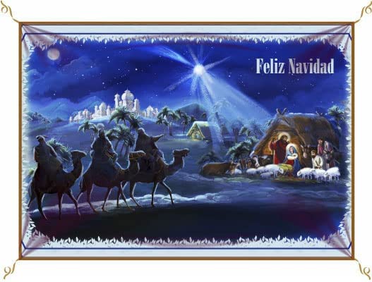 Porras E&B | Balconera de Navidad de los Reyes Magos en camello, vienen a ver al Niño Jesús | Dios ha nacido y vienen a adorarlo