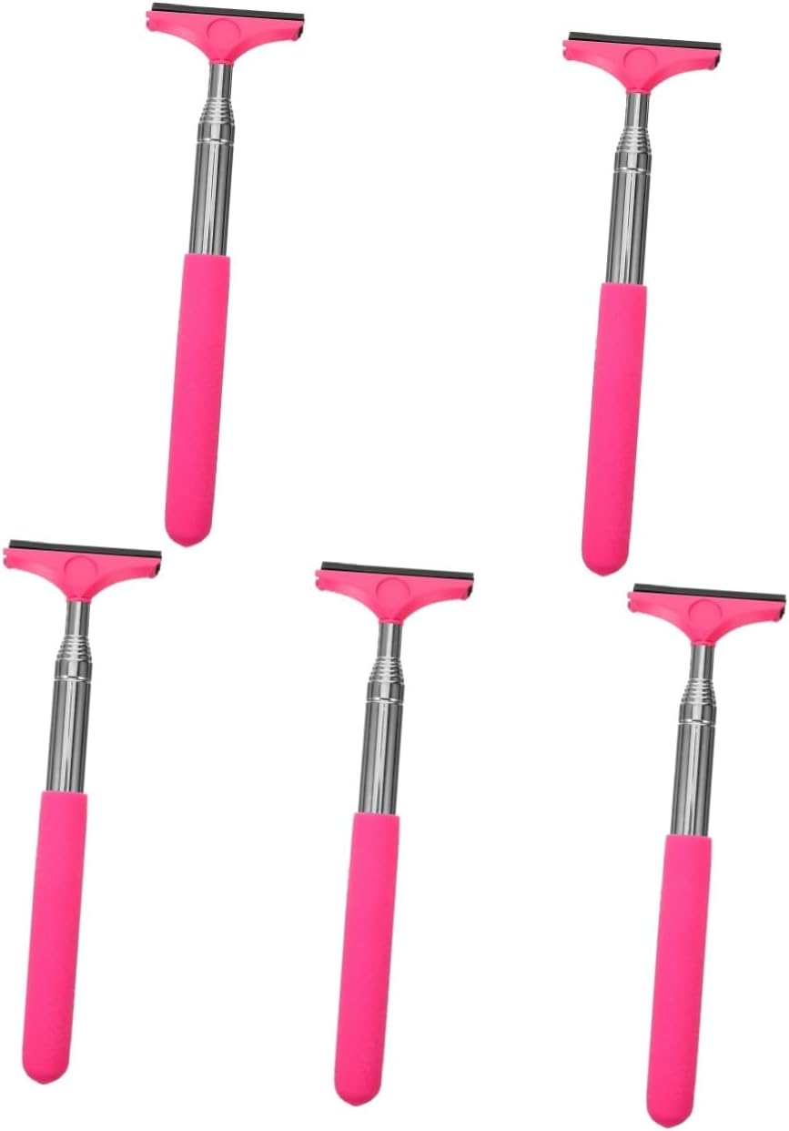 ULTECHNOVO 5pcs Extendable Rearview Mirror Wiper Retractable Car Window Cleaner Tool Magnetic Windshield Squeegee Car Window Cleaner for Side Mirrors