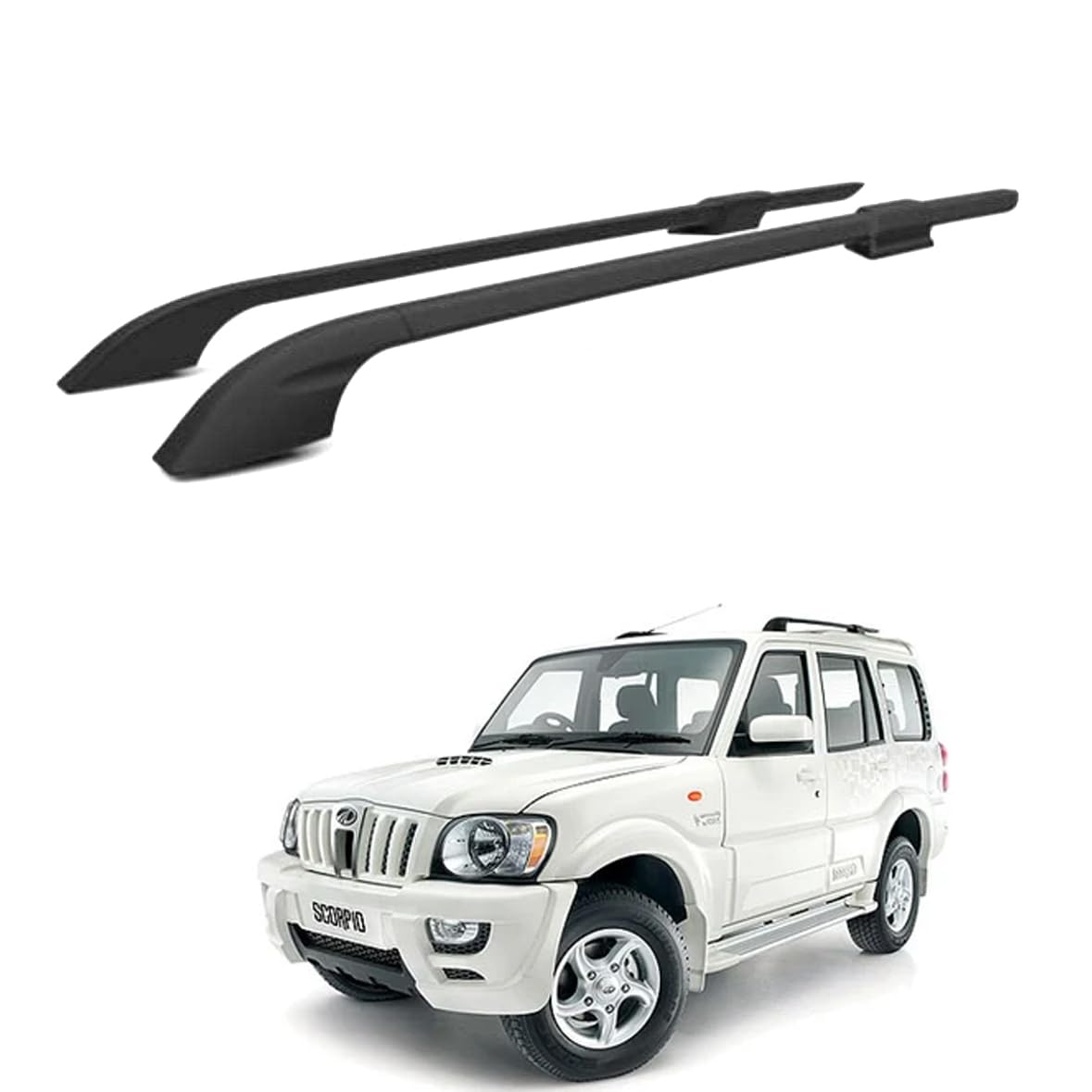 Auto Pearl ABS Roof Rails with 3M Adhesive Tape compatible with Scorpio M-Hawk (Set of 2)-image-16