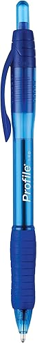 Miniatura 3 de Paper Mate Bolígrafo Perfil, Retráctil, Negrito 0.055 in, Tinta Azul, Barril Azul, Paquete de 36