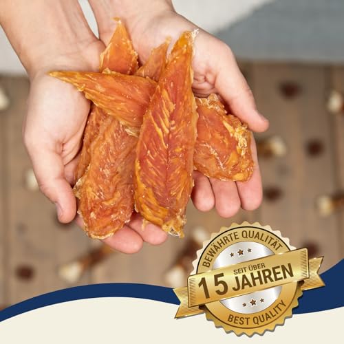 Lyra Pet® | 1 kg Hühnerbrust Soft | Kausnack vom Huhn | Leckerli für alle Hunde | Proteinreicher Kaugenuss | Idealer Belohnungs- und Trainingssnack | Hundefutter im wiederverschließbaren Beutel