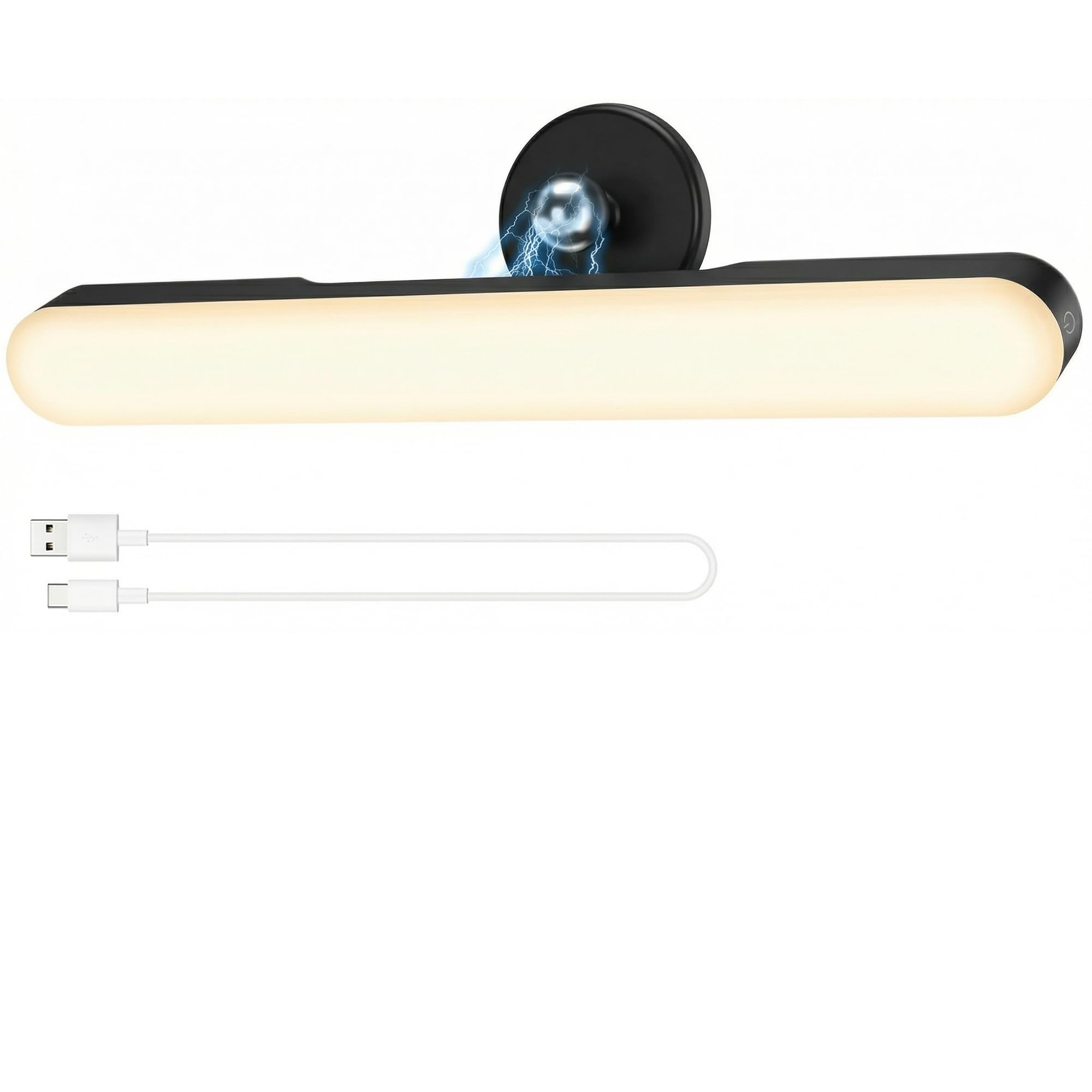 Rinfency LED schminktisch beleuchtung, Dimmbar Make up Licht für Schminktisch Lampe, 4000mAH Wiederaufladbar Spiegel Beleuchtung Ohne Kabel, Tragbare Abnehmbare 360°Drehung Spiegellampe Badezimmer