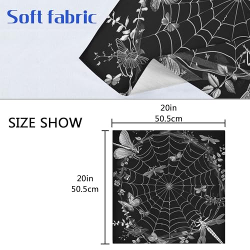 Servilletas de tela multicolor set x6 20x20 pulg miniatura 6