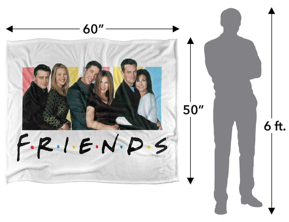 Friends Silky Touch Kuscheldecke, Optimalweich, 152 x 127 cm