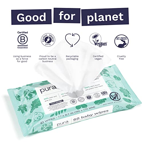 Pura US1W60 Natural Sensitive Baby Wipes thumb #2