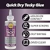Quick Dry Tacky Glue Dries Clear 4 OZ Single
