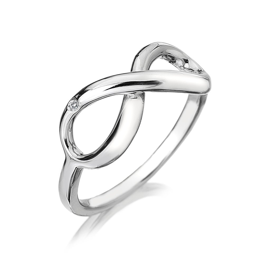 Hot Diamonds - DR144, Anello in argento con diamante donna