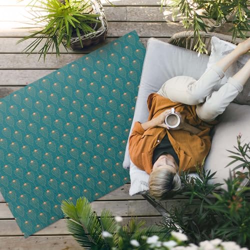 Tapis de sol vinyle exterieur 150x225 rectangle impermeable pour balcon porche