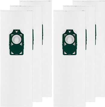 Gudotra 6 Pack Replacement HEPA RLH-6 Vacuum Bags for Riccar SupraLite R10S R10D R10O R10SAND Simplicity Freedom R10S R10D S10P S10SAND Upright Vacuums Cleaner