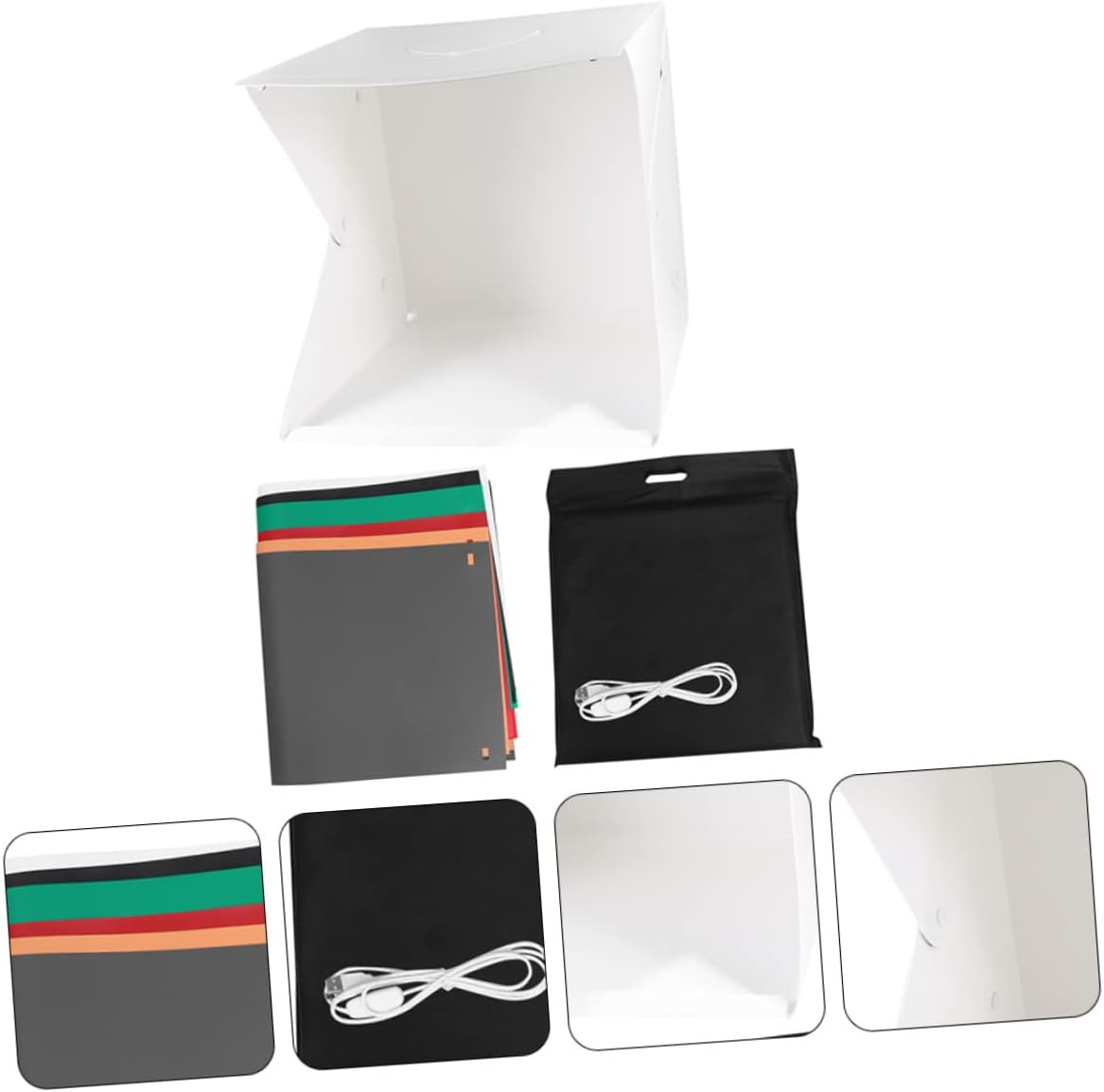 Mini Photography Led Color Backdrops Portable Folding Design for Product Photography and Display Easy to Assemble Lighting Tent