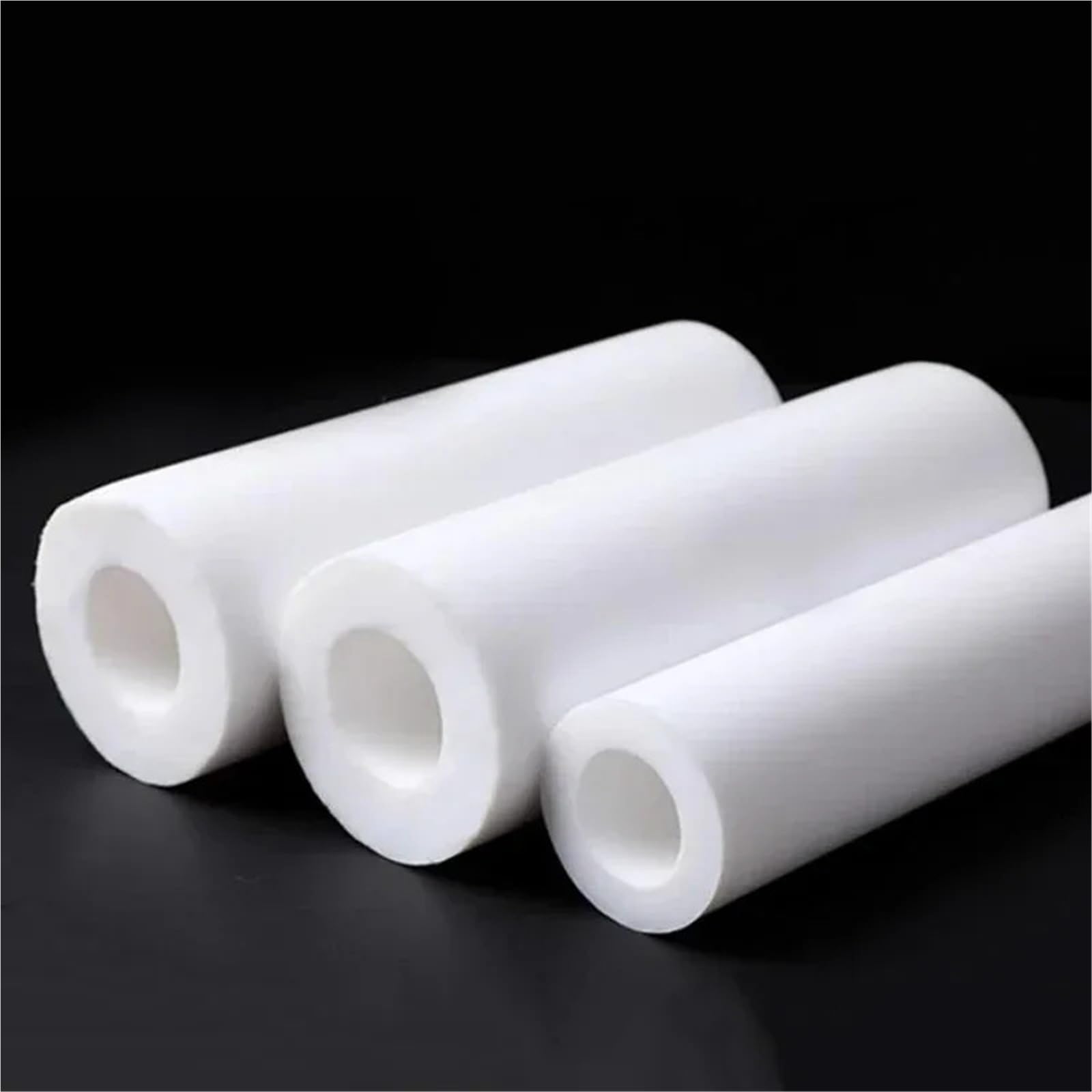 PTFE Tubo Varilla de tubos huecos de politetrafluoroetileno | DE 10-25 mm/ID 5-20 mm Longitud 500 mm(ID14mm x OD24mm)