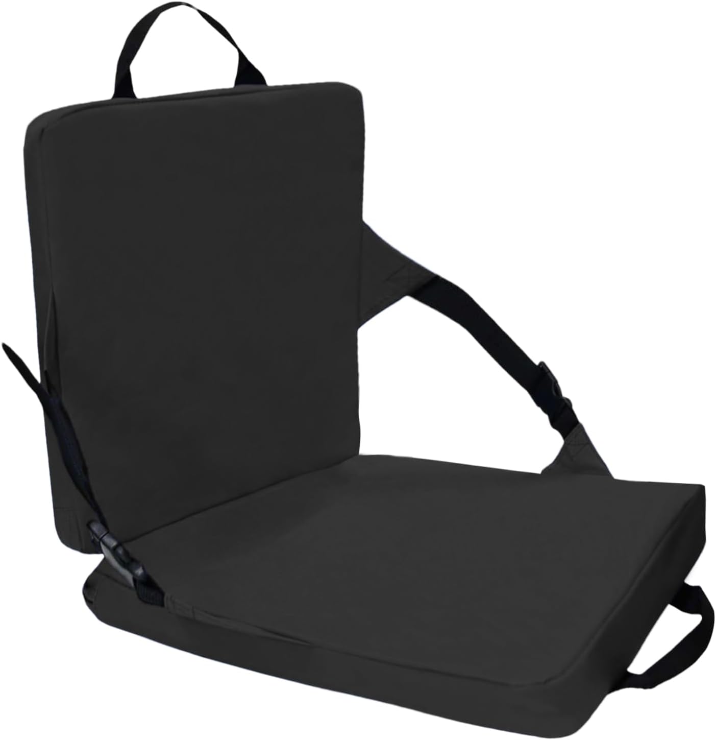 Stadium Chair, Portable Foldable Stadium Seat Cushion with Back Support, Lightweight Floor Outdoor Cushion for Bleacher Football Concerts Camping Beach