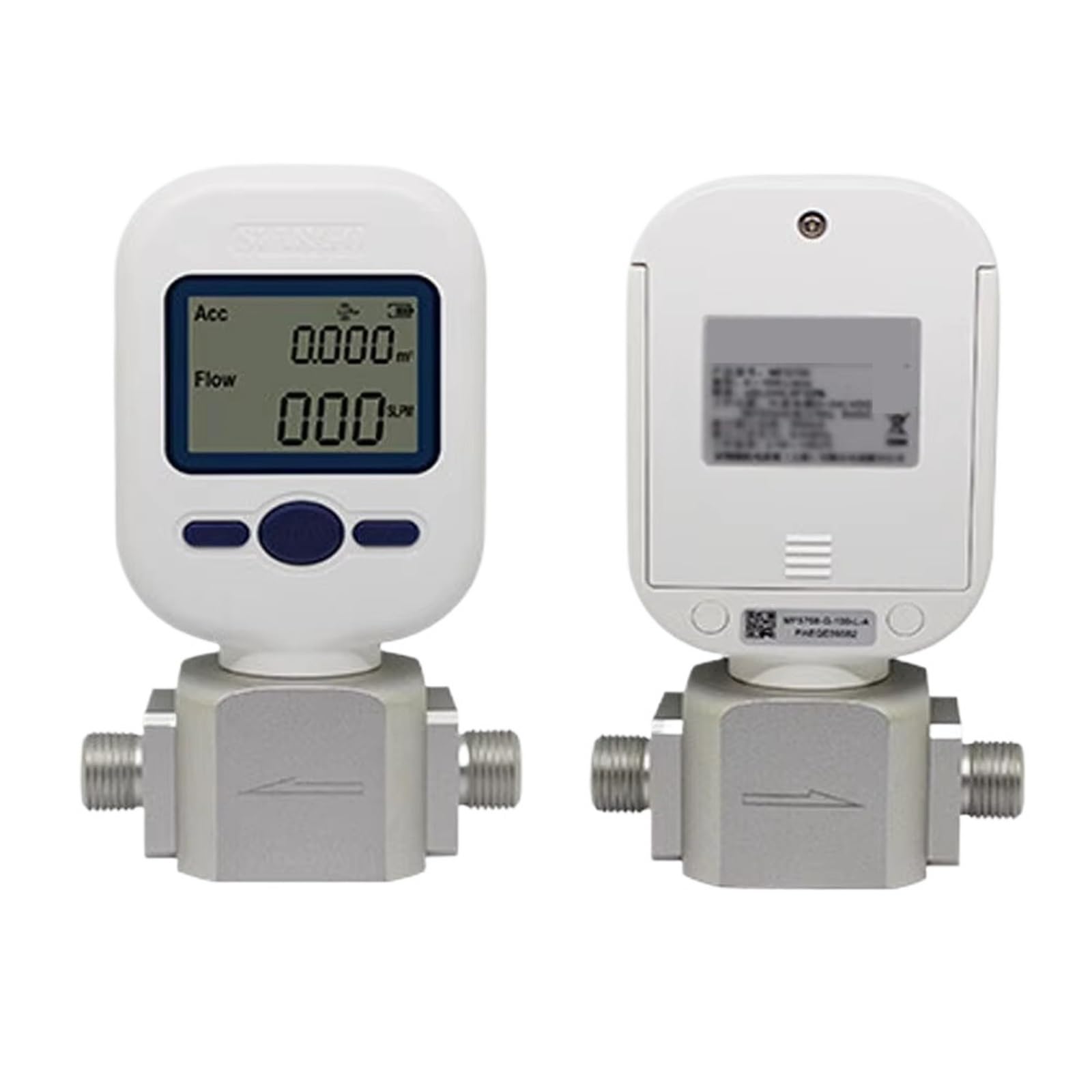 Débitmètre numérique portable pour azote et oxygène - RS485 - Mesure de haute précision - Idéal pour une utilisation industrielle et en laboratoire