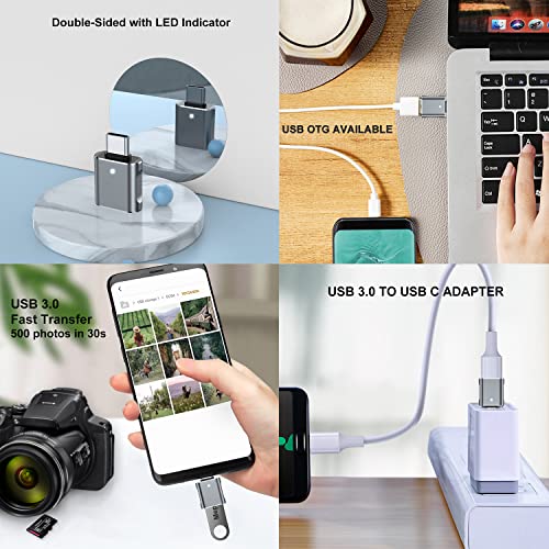 Mepsies Adattatore USB C 3 Pezzi, Adattatore USB C...