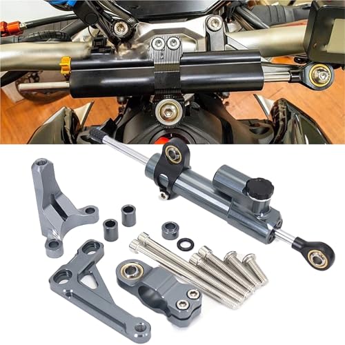 Amortisseur de direction moto contre le guidonnage Honda CB1000R kit gris