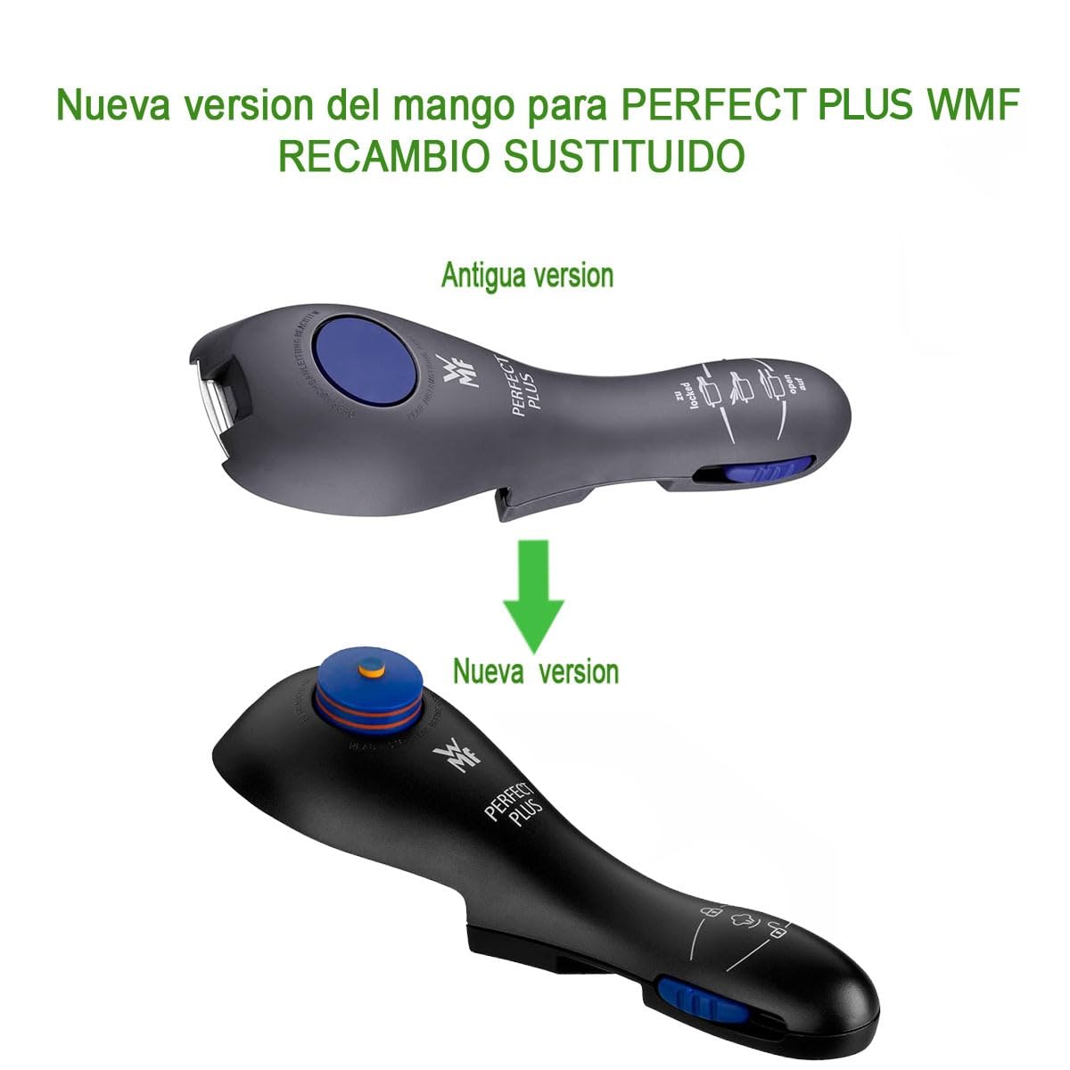 Mango de Tapa Original para Olla WMF Perfect Plus V3 – Recambio Original Compatible con Versiones Posteriores a 2012
