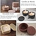 2 PCS Candle Jar Molds Silicone Concrete Mold with Lids Epoxy Resin Casting Molds for DIY Trinket Storage Container Candle Holder, Candy Jewelry Container, Craft Present Planter Making Tools