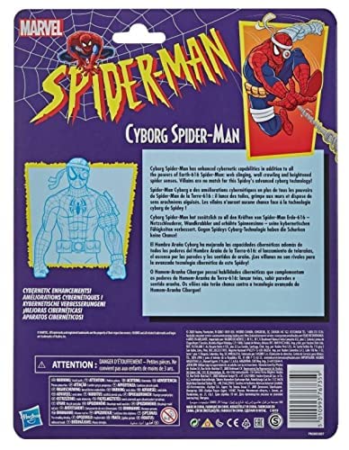 Marvel Legends Retro Vintage Collection 6" Figure Spider-Man & X-Men (Cyborg Spider-Man) #TOP1