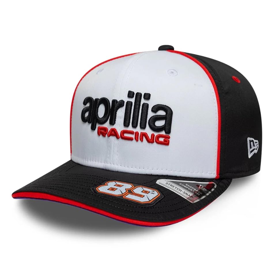 Aprilia Racing Superbikes Motorräder Offizielle Kollektion 2026 Team Jorge Martin Drivers Baseball Cap Mütze Weiß Schwarz