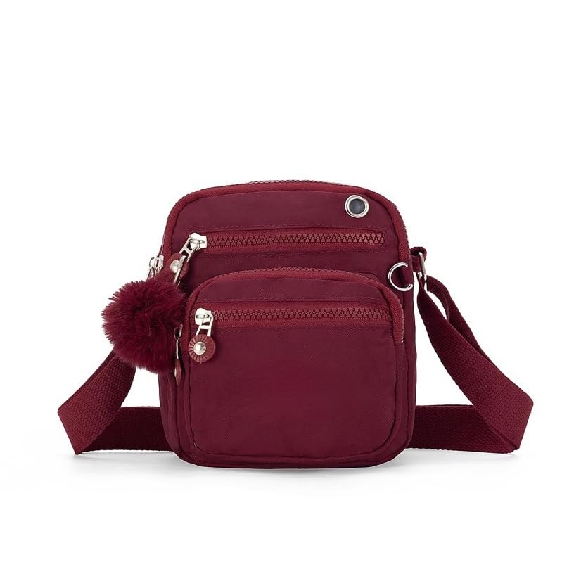 Bolsa Pequena à Tiracolo ImpermeáVel, Estilo Casual, Leve E ConfortáVel(Vermelho)