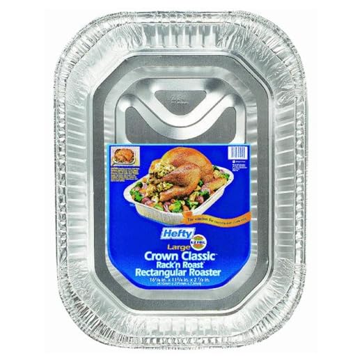 Hefty EZ Foil 11-3/4 in. W X 16-1/8 in. L Roaster Pan Silver