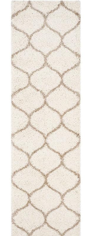 Image of Modern Shaggy Carpet & Fluffy Soft Rug (2 Inches Thickness) for Living Room Bedroom Kids Room - Plush Thick Area Rug | Cozy Carpet - Modern Decorative Floor Mat(1.5x4 Feet Ivory Mandir