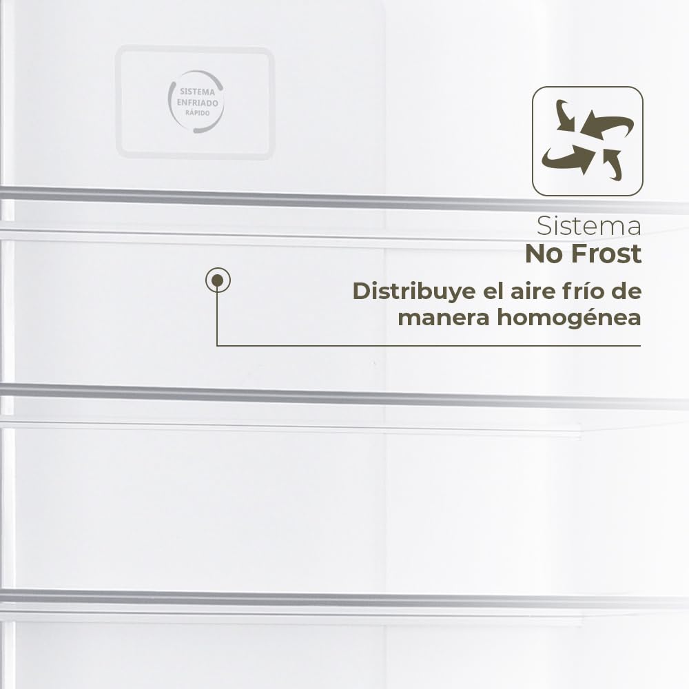 Svan Frigorífico Combi 2 Puertas Blanco SC185600ENF. Capacidad 323 Litros, No Frost, Multi AirFlow, Puerta Reversible, Bajo Nivel Sonoro, Eficiencia Energética Clase E