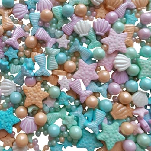 Essbare Süßigkeiten Kuchen Dekoration Meeresorganismus Meerjungfrau 100G...