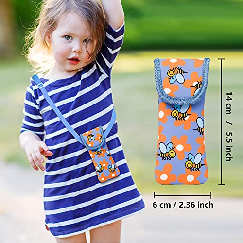Kids Glasses Case, Soft Eyeglass Case For Kids Various Pattern Cute Sunglasses Pouch Crossbody Bag For Children Girls Boys #TOP1
