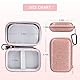 ULAK MP3 Player Hülle, Glitter Hard Travel Case Schützende Aufbewahrungs Tasche für Bluetooth MP3 / MP4-Player/Kopfhörer/iPod Touch - Roségold
