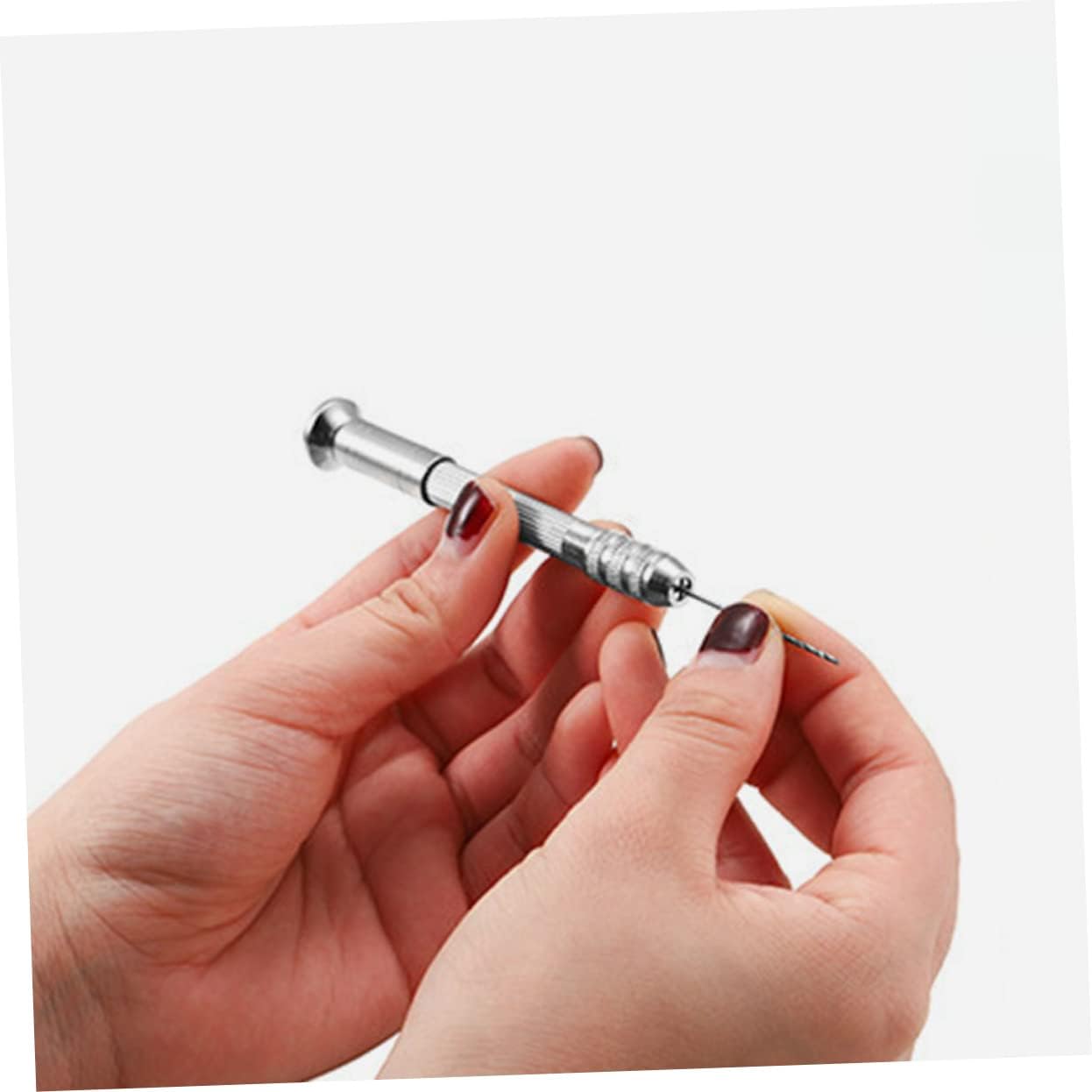9-piece Hand Twist Drill Set Pin Vise for Diy Crafts Resin Projects Jewelry Making Easy Use